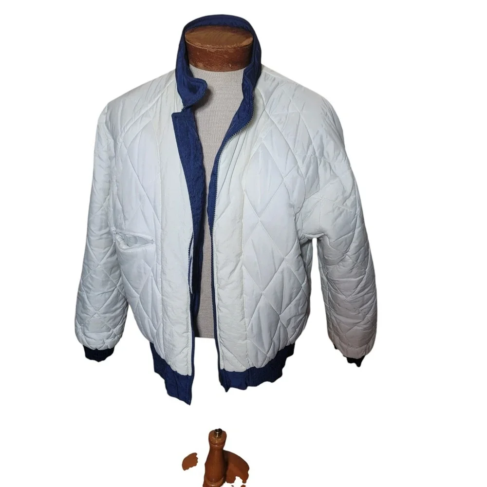 Vintage 90s Nike Penn State Nittany Lions Puffer Jacket Mens Size‎ Medium Blue